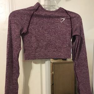 Gym shark crop top
